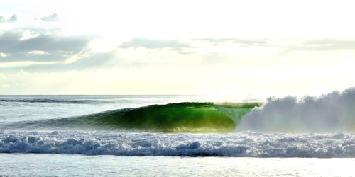 Magnifique photo de vague Landaise en fin de journée