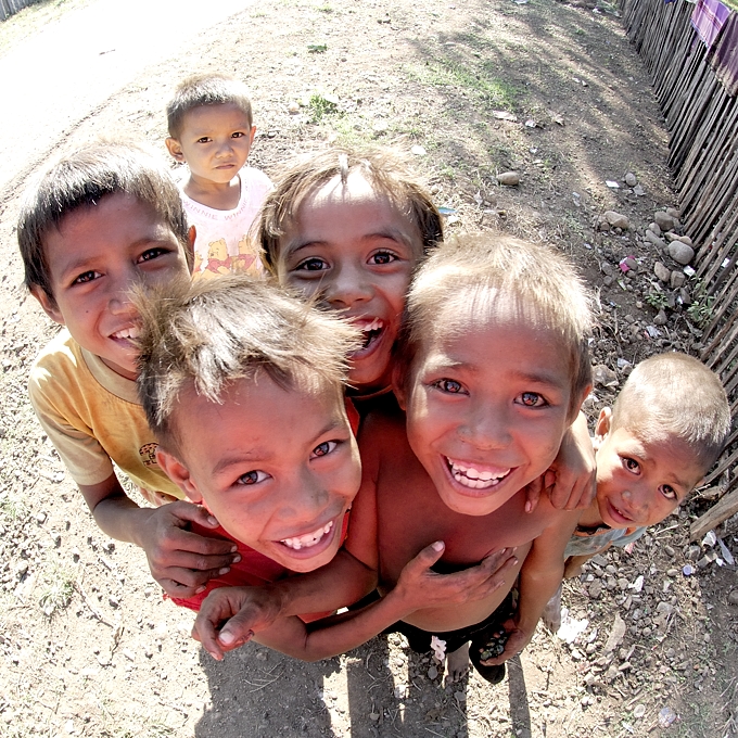 photo couleur portrait enfants indonésie